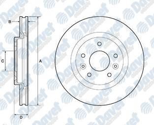 DELPHI BG4770C Fren Diski Tk Boyali Nissan Qashqai X-Trail 13> On